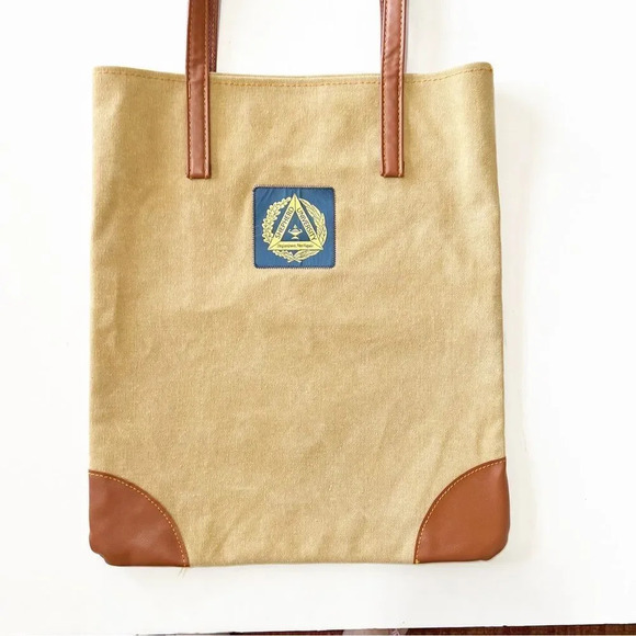 Shepherd University Canvas Tote Leather Look Trim Campus‎ Bag School Spirit WV - Picture 10 of 10